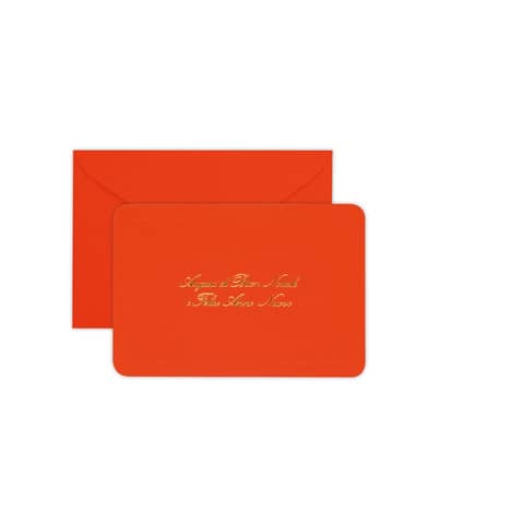 Cartoncino auguri di Natale Rex-Sadoch 15,5x10,5 cm - conf. 50 pezzi - rosso/camoscio - 2102RC